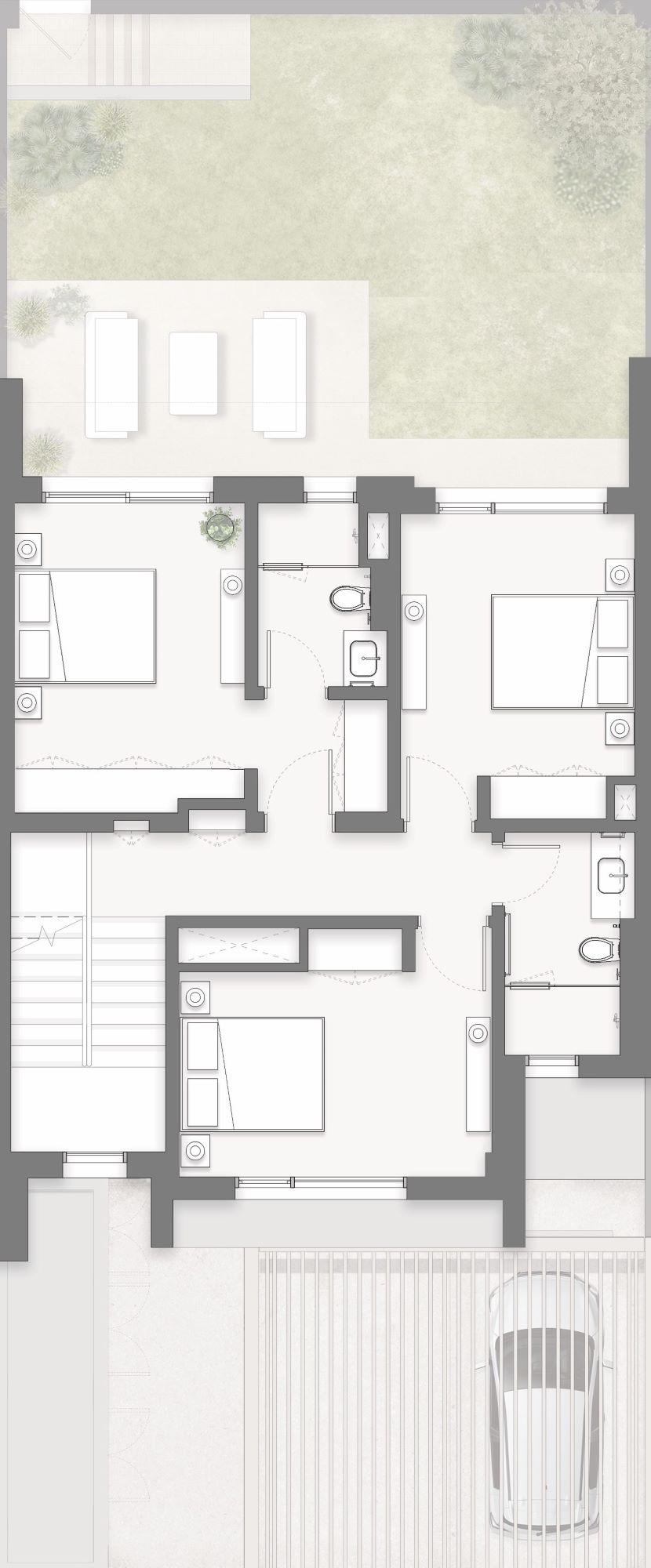 TH2 Middle - First Floor